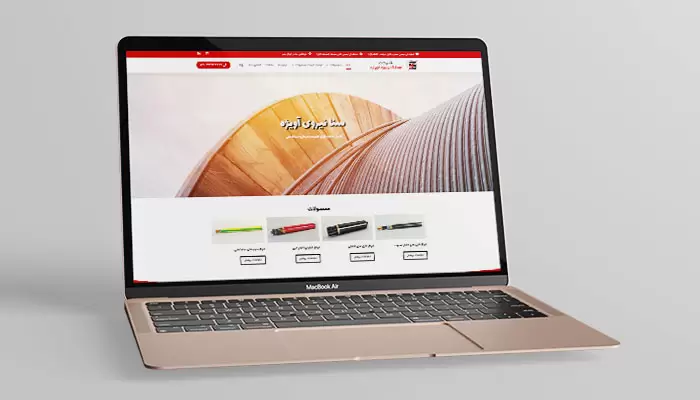 طراحی سایت شرکت سنا نیروی آویژه