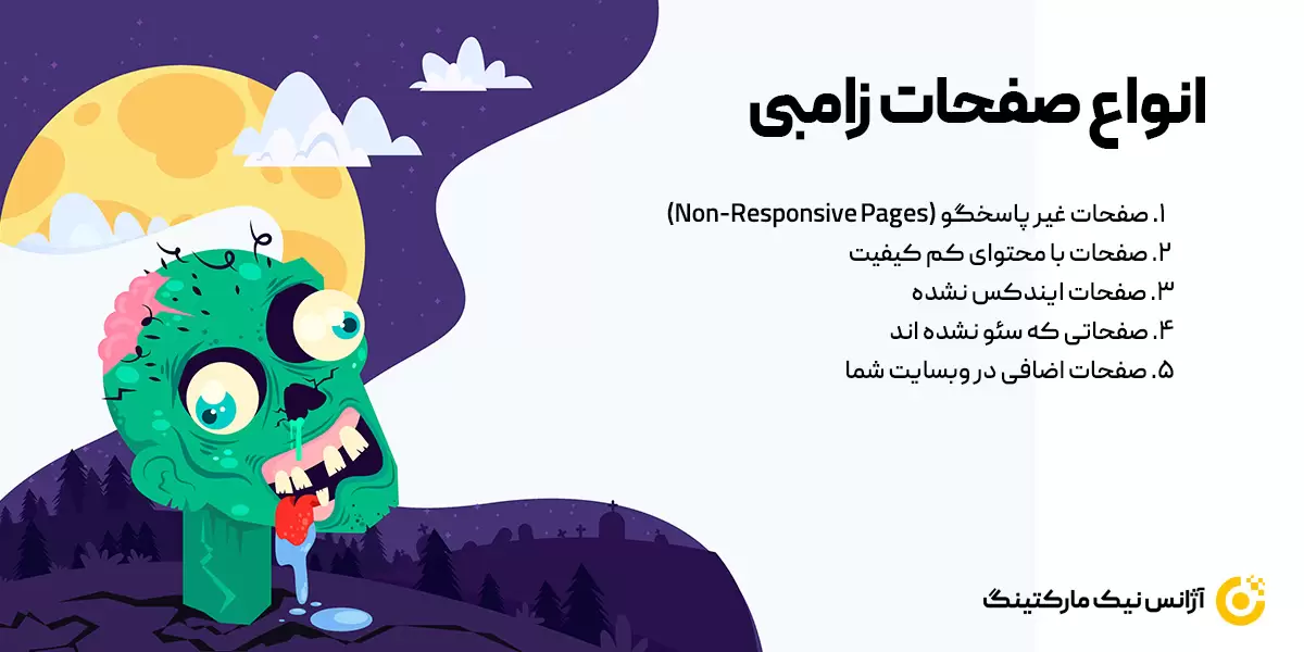 انواع صفحات زامبی